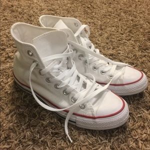 Converse white high tops